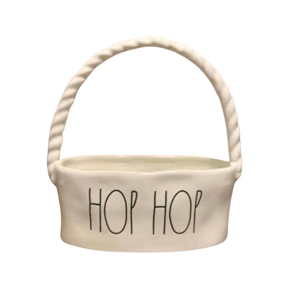 Rae Dunn Other - Rae Dunn Ceramic Easter Basket HOP HOP 2021 Release Never Used